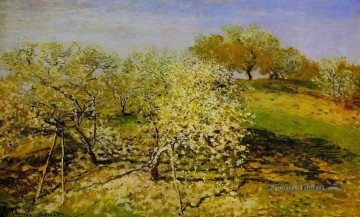  Claude Tableau - Printemps alias Pommiers en fleurs Claude Monet